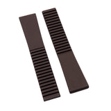 19mm Straight End Brown FKM Rubber Watch Strap For Patek Philippe Aquanaut 5064 etc.