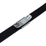 20mm, 22mm Curved End Black FKM Rubber CTS Watch Strap, Quick Release Spring Bars