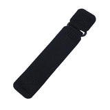 18mm, 20mm, 22mm Black Nylon Velcro Watch Strap, Quick Release