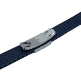 20mm, 22mm Curved End Navy Blue FKM Rubber CTS Watch Strap, Quick Release Spring Bars