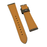 18mm, 20mm Olive Green Minerva Box Leather Watch Strap, Quick Release Spring Bars