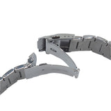 22mm Straight End Stainless Steel Watch Strap, Brushed, For Seiko