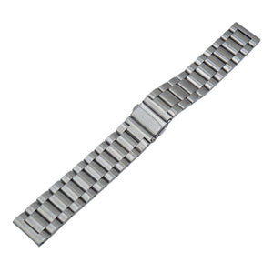 20mm Straight End Stainless Steel Watch Strap, Brushed, Model 5