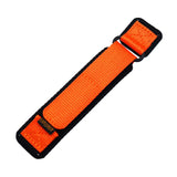 18mm, 20mm, 22mm Orange Nylon Velcro Watch Strap, Quick Release
