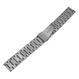 20mm Straight End Stainless Steel Watch Strap, Brushed, Model 5