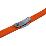 20mm, 22mm Curved End Orange FKM Rubber CTS Watch Strap, Quick Release Spring Bars