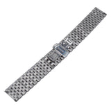 22mm Straight End Stainless Steel Watch Strap, Brushed, Model 6