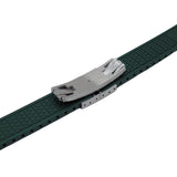 20mm, 22mm Curved End Blackish Green FKM Rubber CTS Watch Strap, Quick Release Spring Bars