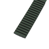 19mm Curved End Olive Green FKM Rubber Watch Strap For Patek Philippe Aquanaut 5267 etc.