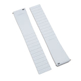 20mm, 22mm Texture Grain White FKM Rubber CTS Watch Strap, Quick Release Spring Bars