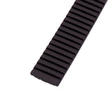 19mm Curved End Brown FKM Rubber Watch Strap For Patek Philippe Aquanaut 5267 etc.