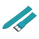 20mm, 22mm Mosaic Pattern Tiffany Blue FKM Rubber Watch Strap, Quick Release Spring Bars