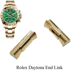 20mm Gold 904L Stainless Steel End Link For Rolex Daytona