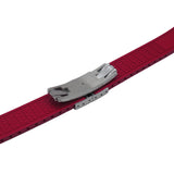 20mm, 22mm Curved End Red FKM Rubber CTS Watch Strap, Quick Release Spring Bars