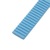 19mm Curved End Sky Blue FKM Rubber Watch Strap For Patek Philippe Aquanaut 5267 etc.