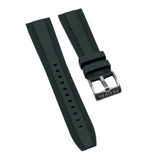 22mm Diver Style Blackish Green FKM Rubber Watch Strap For Breitling