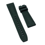 22mm Diver Style Blackish Green FKM Rubber Watch Strap For Breitling