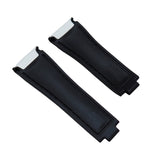 20mm, 21mm, 22mm Nylon Grain White FKM Rubber Watch Strap For Rolex