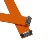 19mm Orange FKM Rubber Watch Strap For Cartier Roadster, Quick Release