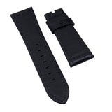 24mm, 26mm Black Calf Leather Watch Strap For Panerai