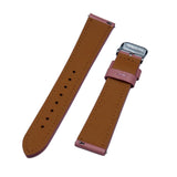 19mm Pink Calf Leather Watch Strap, Quick Release Spring Bars