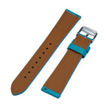 19mm Tiffany Blue Calf Leather Watch Strap, Quick Release Spring Bars