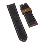 24mm Caramel Yellow Calf Leather Watch Strap For Panerai