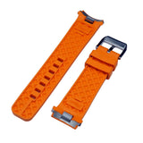 22mm Orange FKM Rubber Watch Strap For IWC Aquatimer, Quick Release System