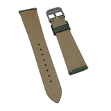 20mm, 22mm Army Green Nylon / Fabric Slim Watch Strap, Quick Release Spring Bars
