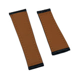 20mm Black Lizard Leather Watch Strap For Rolex