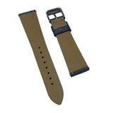 20mm, 22mm Gray Nylon / Fabric Slim Watch Strap, Quick Release Spring Bars