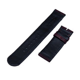 23mm Wine Red Nylon Watch Strap For Tudor Black Bay Bronze 43mm