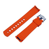 20mm Curved End Orange FKM Rubber Watch Strap For Omega Seamaster Diver 300