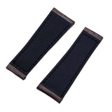 20mm Vintage Brown Calf Leather Watch Strap For Rolex