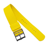 20mm, 21mm, 22mm Nato Style Yellow FKM Rubber Watch Strap For Tudor Pelagos FXD