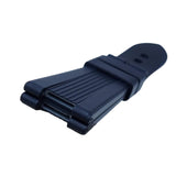 25mm Vertical Stripes Navy Blue FKM Rubber Watch Strap For Patek Philippe Nautilus