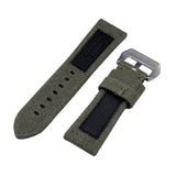 24mm, 26mm Army Green Canvas Watch Strap, Both Sides in Canvas For Panerai