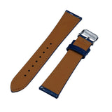 18mm, 19mm, 20mm Blue Lizard Leather Watch Strap