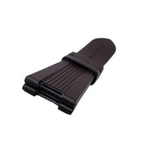 25mm Vertical Stripes Brown FKM Rubber Watch Strap For Patek Philippe Nautilus