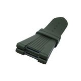 25mm Vertical Stripes Army Green FKM Rubber Watch Strap For Patek Philippe Nautilus
