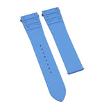 21mm Sky Blue FKM Rubber Watch Strap For Cartier Santos Model, Quick Release