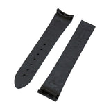 20mm, 21mm Deep Gray Curved End FKM Rubber Watch Strap For Omega Speedmaster Moonwatch Professional and Dark Side of the Moon