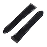 19mm, 21mm Gray American Alligator Leather Watch Strap For Cartier Santos Model, Quick Release
