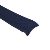 21mm Curved End Navy Blue FKM Rubber Watch Strap For Longines HydroConquest 41mm