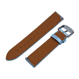 15.5mm, 17.5mm, 19mm Baby Blue Alligator Leather Watch Strap For Cartier Santos Dumont, Quick Release