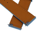 15.5mm, 17.5mm, 19mm Baby Blue Alligator Leather Watch Strap For Cartier Santos Dumont, Quick Release