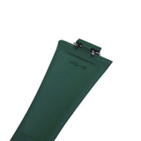 11mm, 12mm Fine Triangle Pattern Green FKM Rubber CTS Watch Strap For Tissot PRX, Quick Release Spring Bars