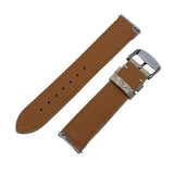 15.5mm, 17.5mm, 19mm Khaki Alligator Leather Watch Strap For Cartier Santos Dumont, Quick Release