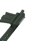 30mm Army Green FKM Rubber Watch Strap For Audemars Piguet Royal Oak Offshore 43mm, Quick Release