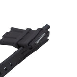 30mm Dark Gray FKM Rubber Watch Strap For Audemars Piguet Royal Oak Offshore 43mm, Quick Release